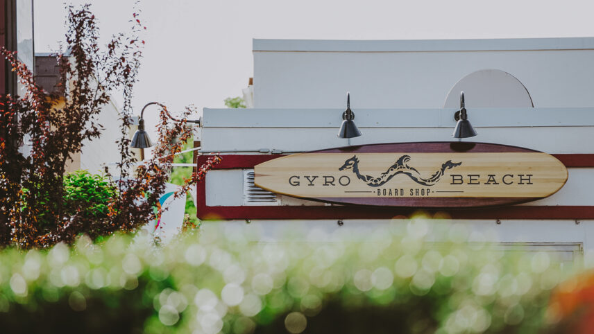 Gyro Beach Board Shop located near Clover Residential properties in Victoria, BC