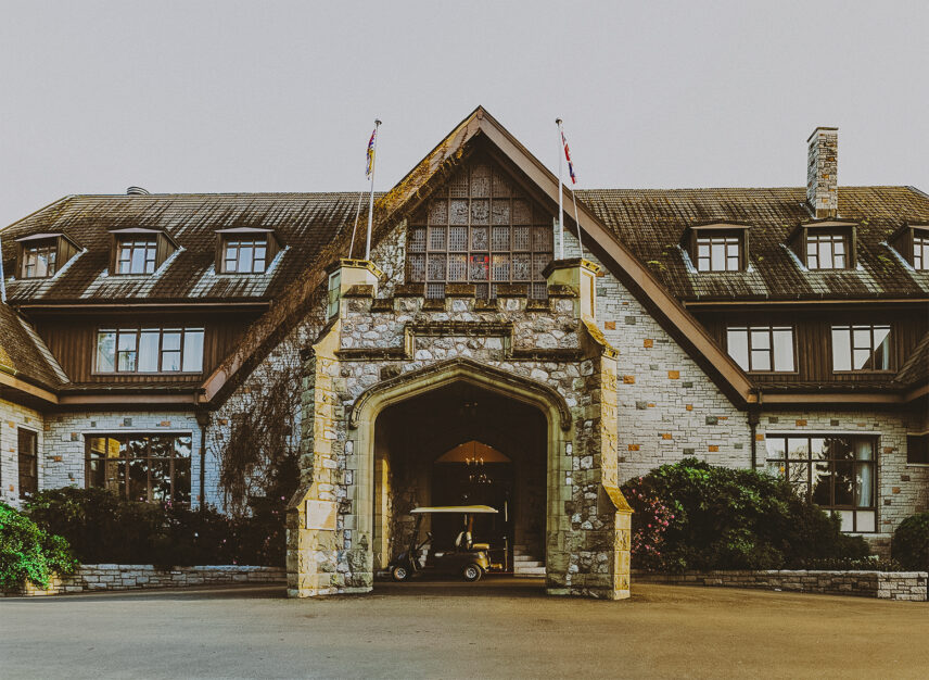 The Government House in Victoria, BC, showcasing its historic architecture and manicured surroundings